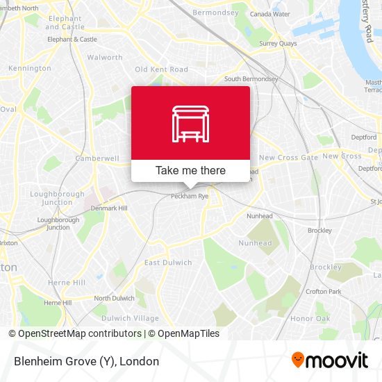 Blenheim Grove (Y) map