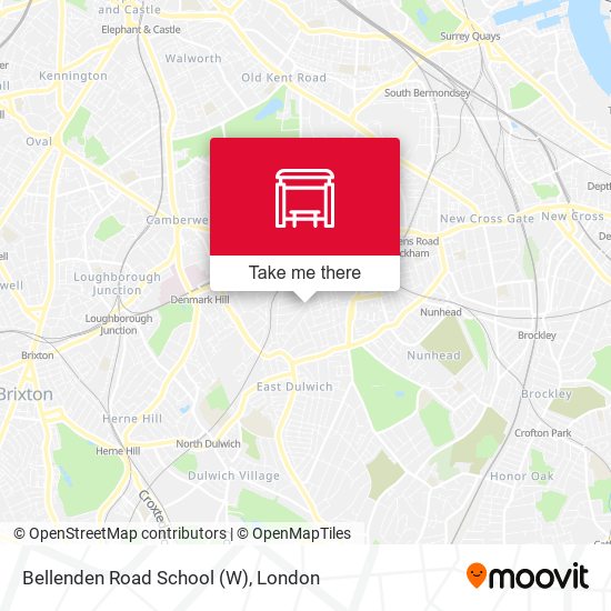 Bellenden Road School (W) map