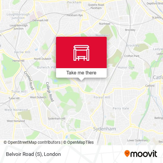 Belvoir Road (S) map