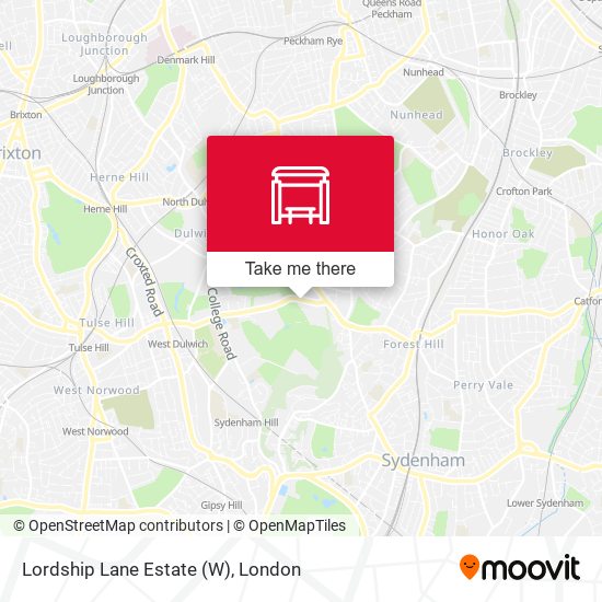 Lordship Lane Estate (W) map