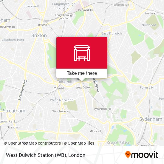 West Dulwich Station (WB) map