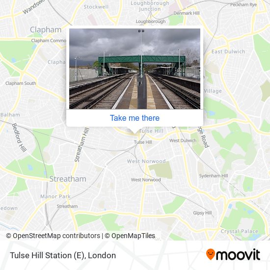 Tulse Hill Station (E) map