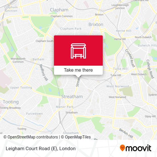 Leigham Court Road (E) map