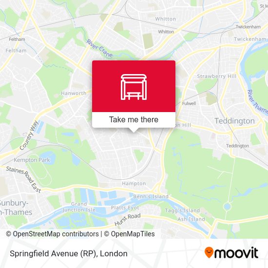 Springfield Avenue (RP) map