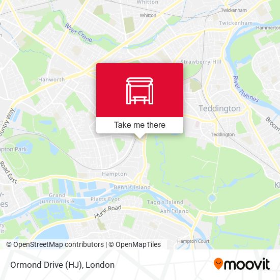 Ormond Drive (HJ) map