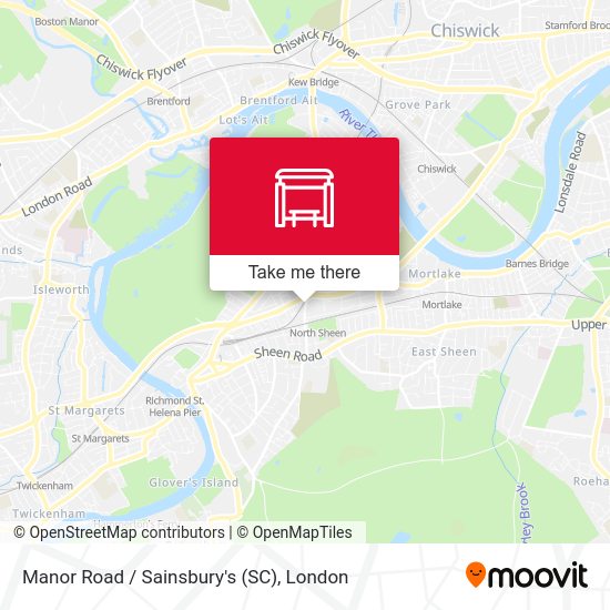 Manor Road / Sainsbury's (SC) map
