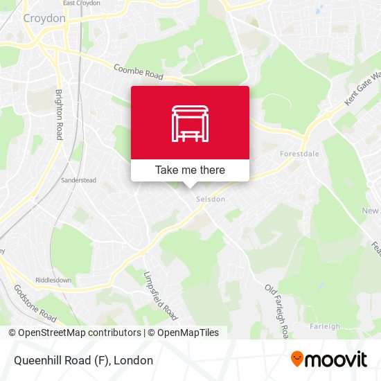 Queenhill Road (F) map