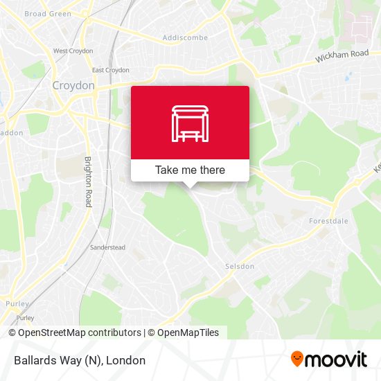 Ballards Way (N) map
