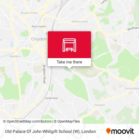 Old Palace Of John Whitgift School map