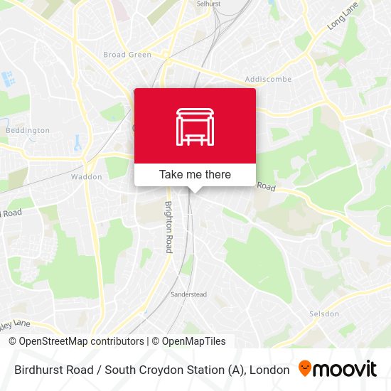 Birdhurst Road / South Croydon Station (A) map