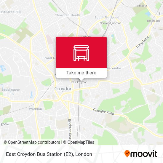 East Croydon Bus Station (E2) map