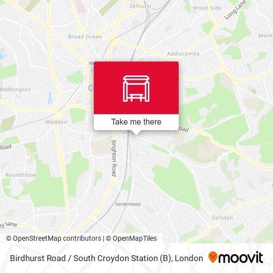 Birdhurst Road / South Croydon Station map