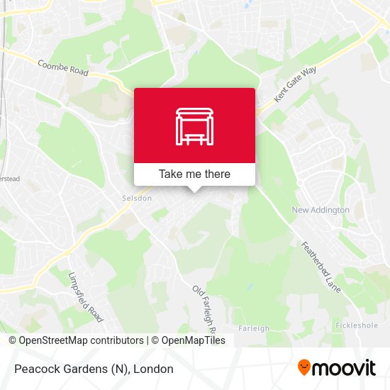 Peacock Gardens (N) map