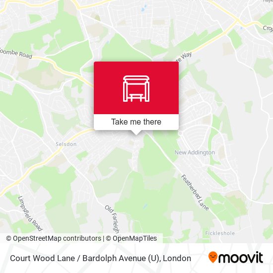 Court Wood Lane / Bardolph Avenue (U) map