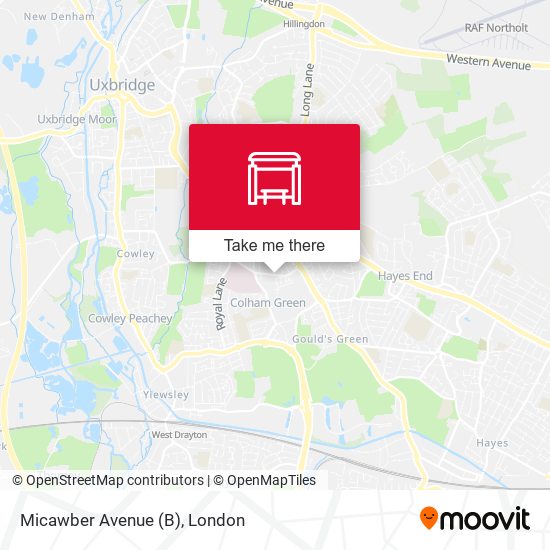 Micawber Avenue (B) map