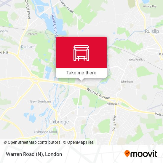 Warren Road (N) map