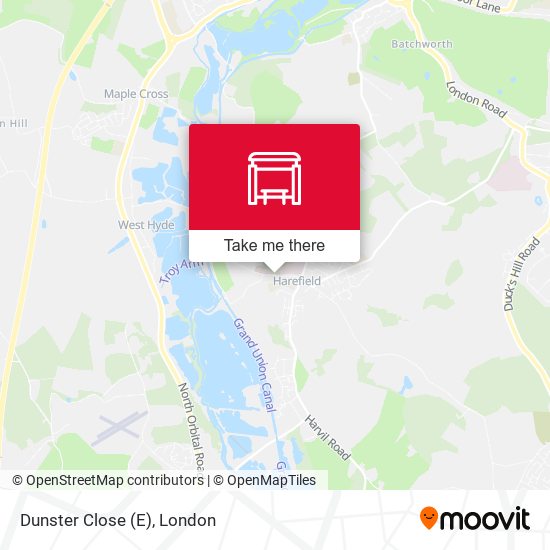 Dunster Close (E) map