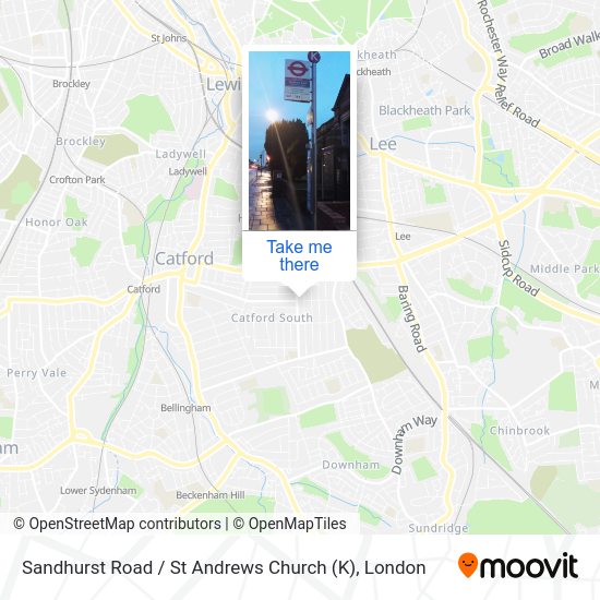 Sandhurst Road / St Andrews Church (K) map