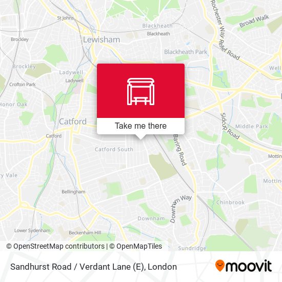 Sandhurst Road / Verdant Lane (E) map