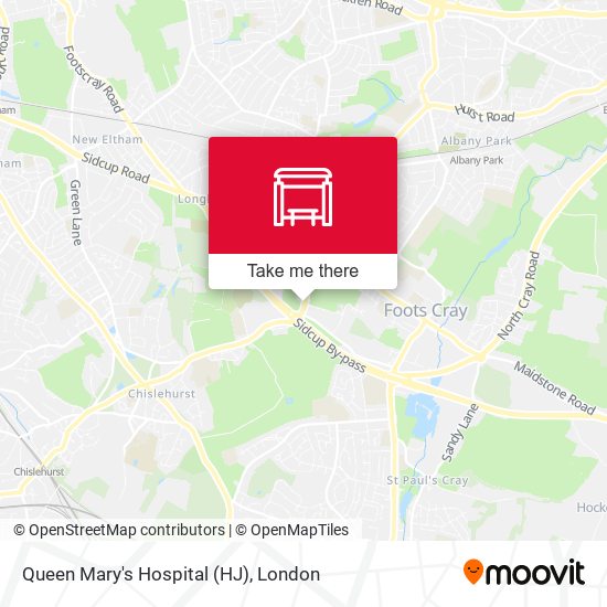 Queen Mary's Hospital (HJ) map