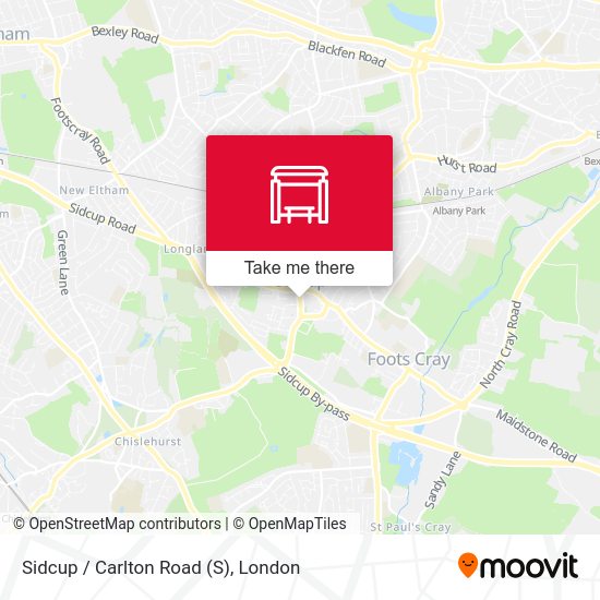 Sidcup / Carlton Road map