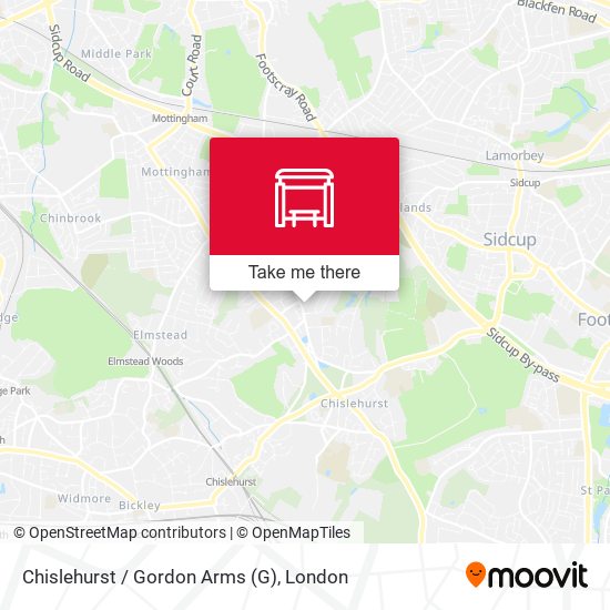 Chislehurst / Gordon Arms map