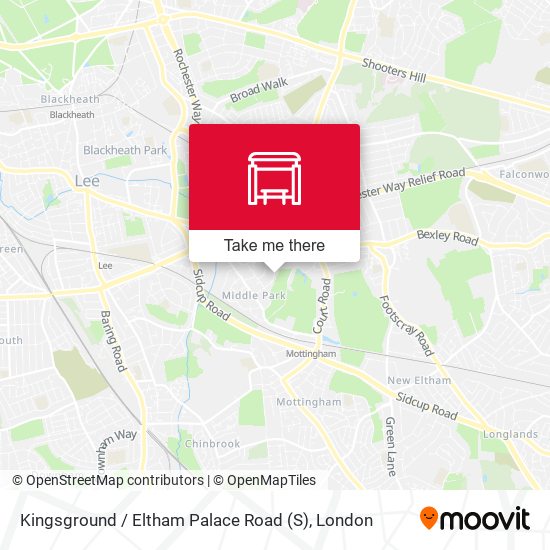 Kingsground / Eltham Palace Road (S) map