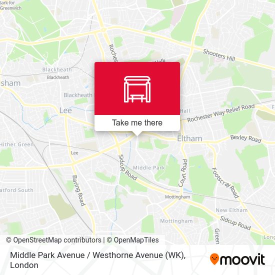 Middle Park Avenue / Westhorne Avenue (WK) map
