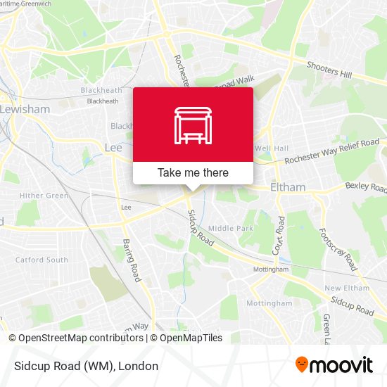 Sidcup Road (WM) map