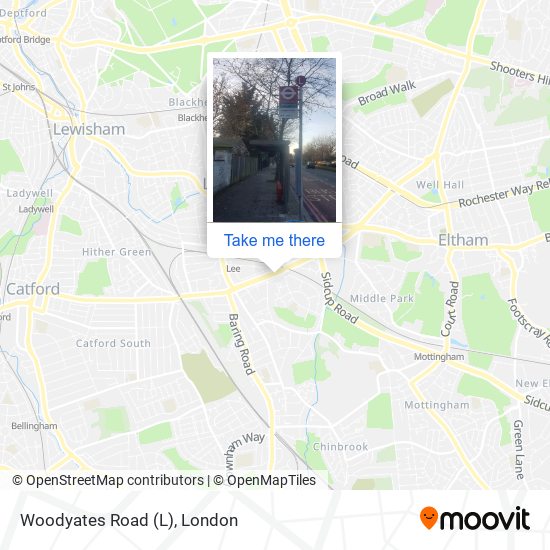 Woodyates Road (L) map