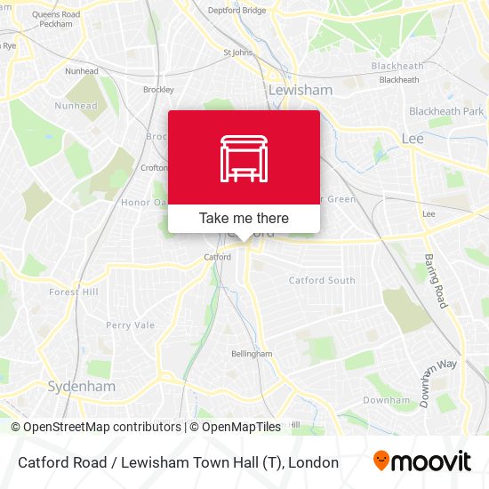 Catford Road / Lewisham Town Hall map
