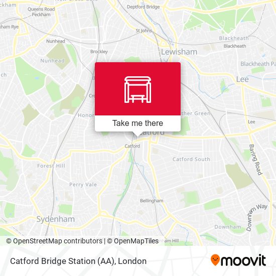 Catford Bridge Station (AA) map