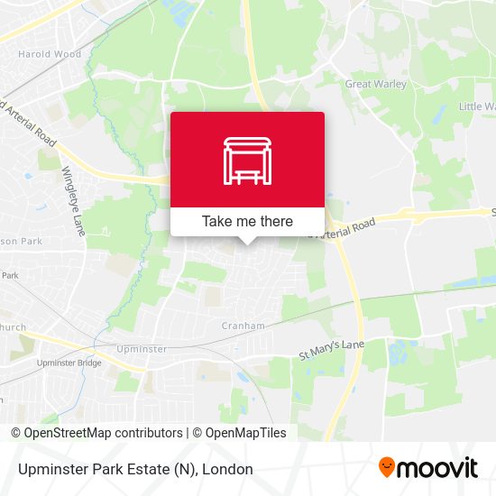 Upminster Park Estate (N) map