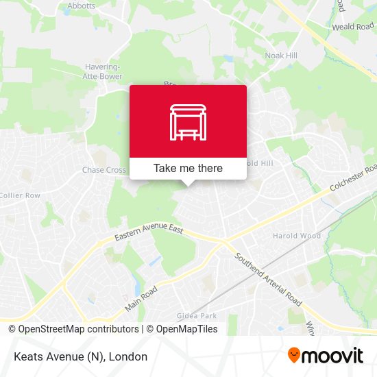 Keats Avenue (N) map