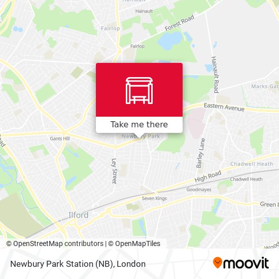 Newbury Park Station (NB) map
