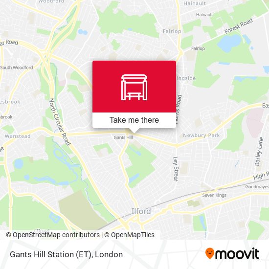 How to get to Gants Hill Station (ET) by Bus, Train, Tube or DLR?