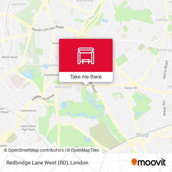 Redbridge Lane West (RD) map
