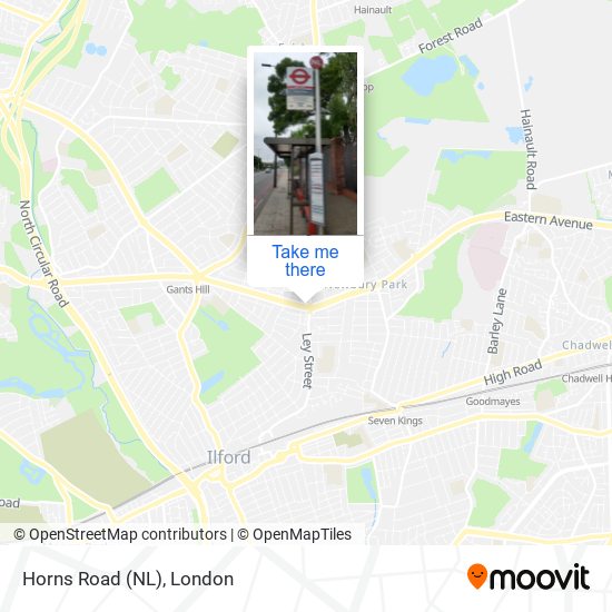 Horns Road (NL) map