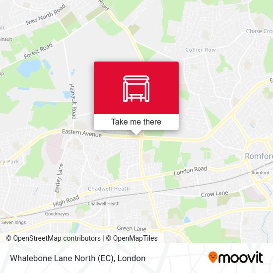 Whalebone Lane North (EC) map