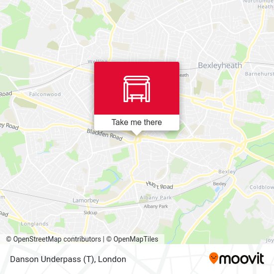 Danson Underpass (T) map