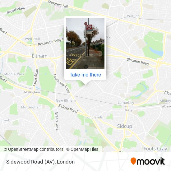 Sidewood Road (AV) map