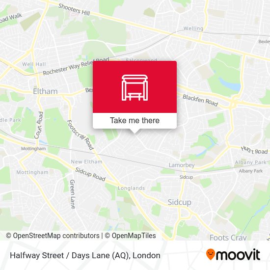 Halfway Street / Days Lane (AQ) map
