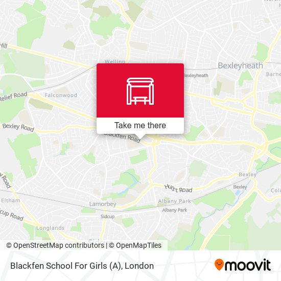 Blackfen School For Girls (A) map