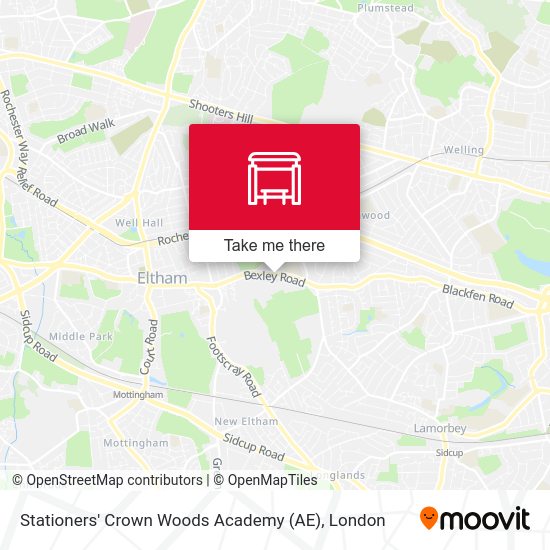 Stationers' Crown Woods Academy (AE) map