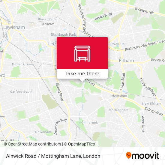 Alnwick Road / Mottingham Lane map
