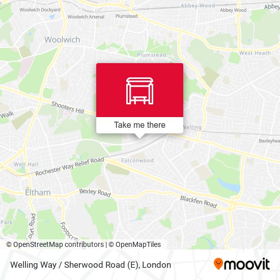 Welling Way / Sherwood Road (E) map