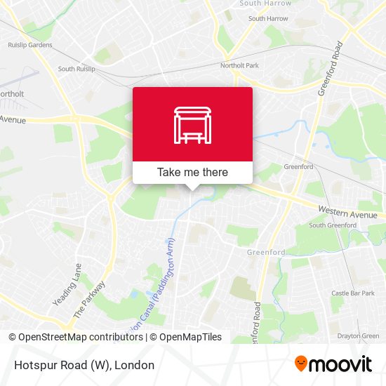 Hotspur Road (W) map