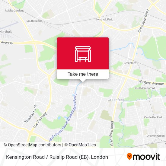 Kensington Road / Ruislip Road (EB) map