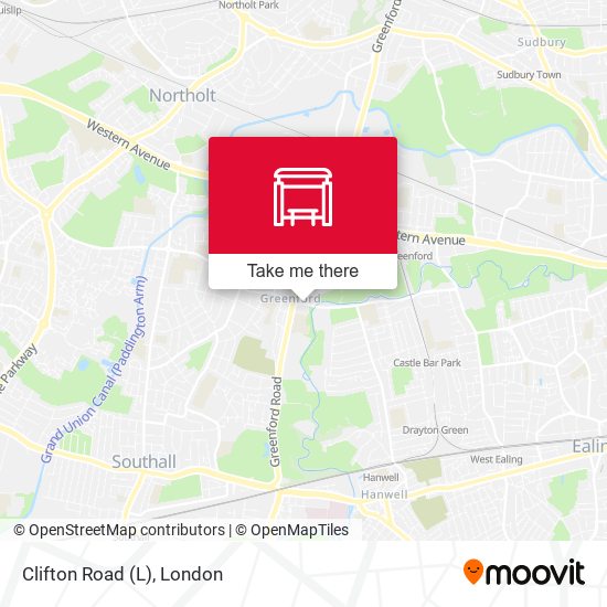 Clifton Road (L) map
