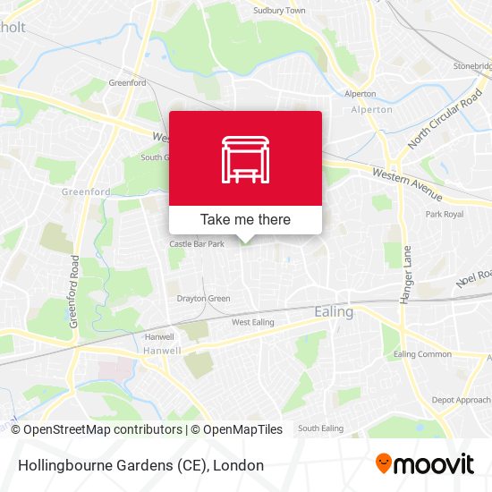 Hollingbourne Gardens (CE) map